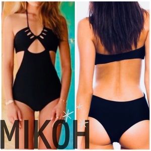 MIKOH cloudbreak in blue one-piece swim